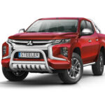 Steeler - Barre de poussée / Pare-buffle - avec barre transversale / plaque d'essieu - Mitsubishi L200 - 2019+