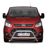 Steeler - Pushbar / Bullbar - met Cross bar - Ford Transit Custom - 2012-2018