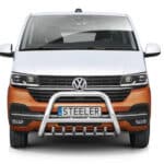 Steeler - Pushbar / Bullbar - avec Cross bar / Axle bar - VW Transporter T6.1 - 2019+