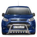 Steeler - Pushbar / Bullbar - met Cross bar / Axle plate - Ford Transit Connect - 2013+ / 2018-2021