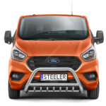 Steeler - Pushbar / Bullbar - met Cross bar / Axle-bar - Ford Transit Custom - 2018-2023