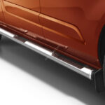 Steeler - Roestvrijstaal Side steps met tranenplaat - Ford Transit Custom - 2018-2023