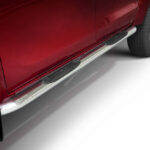 Steeler - Roestvrijstaal Sidebar met plastic steps - gebogen -Toyota - Hilux - 2016+ / 2021+