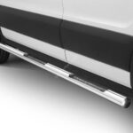 Steeler - Roestvrijstaal Side steps met tranenplaat - Ford Transit - 2019+