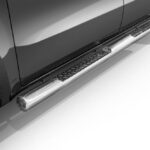 Steeler - Roestvrijstaal Sidebar met tranenplaat steps - 100mm - Mercedes X-Class - 2017+