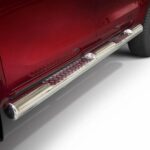 Steeler - Roestvrijstaal Sidebar met tranenplaat steps - 100mm -  Toyota - Hilux - 2016+ / 2021+