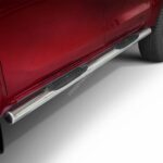 Steeler - Roestvrijstaal Sidebar met plastic steps - Toyota - Hilux - 2016+ / 2021+