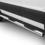 Steeler - Roestvrijstaal Sidebar met plastic steps - Ford Transit - 2019+