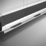 Steeler - Roestvrijstaal Sidebar met plastic steps - 4490mm LWB - VW Crafter / MAN TGE - 2017+