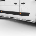 Steeler - Roestvrijstaal Sidebar met plastic steps - L2 - Renault Master - 2019-2023