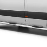 Steeler - Roestvrijstaal Sidebar met plastic steps - 3665mm L2 - Mercedes Sprinter - 2018+