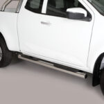 Misutonida - Side Bar - met plastic steps - 76 mm - Isuzu D-Max - SpaceCab - 2021+