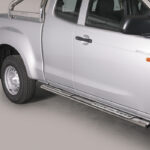 Misutonida - Barre latérale - avec marches design - ovale - Isuzu D-Max - SpaceCab - 2012-2020