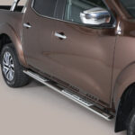 Misutonida - Barre latérale - avec marches design - ovale - Nissan D23/NP300 - Cabine double - 2016+