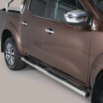 Misutonida - Side Bar - met plastic steps - 76 mm - Nissan D23/NP300 - DoubleCab - 2016+