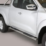 Misutonida - Side Bar - met plastic steps - ovaal - Nissan D23/NP300 - KingCab - 2016+