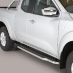 Misutonida - Marchepied latéral - avec plaque d'insertion en plastique - Nissan D23/NP300 - KingCab - 2016+