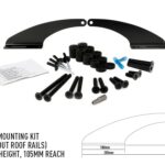 Lazer Lamps - Roof Mounting kit, without roof rails - 65mm height, reach 105mm