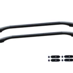 Tessera - RVS - Sport design - Bed zij-rails (paar) - 150cm - Zwart - Alle merken