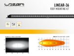 Lazer Lamps - Led-Light bar set - Montage met OE dakrails  - Linear-36 - Mercedes X-Class - 2017-2020 - Afbeelding 6